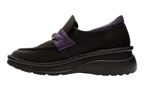 【インコルジェ 6010 ブラックコンビ】ライトソール ビットローファー