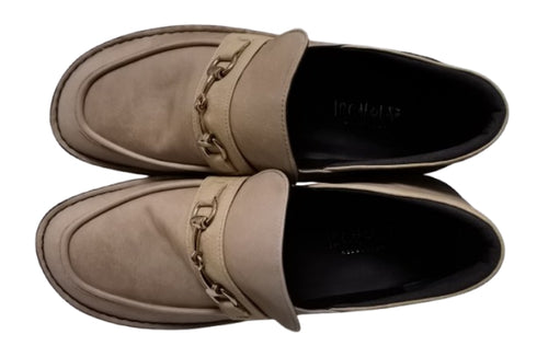 【インコルジェ 6010 オークベージュコンビ】ライトソール ビットローファー