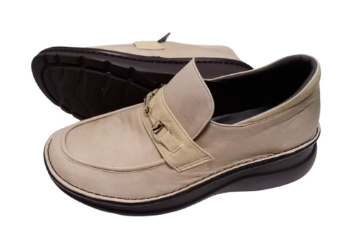 【インコルジェ 6010 オークベージュコンビ】ライトソール ビットローファー