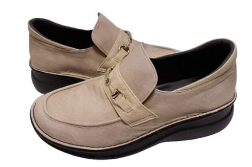 【インコルジェ 6010 オークベージュコンビ】ライトソール ビットローファー