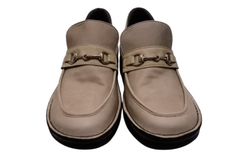 【インコルジェ 6010 オークベージュコンビ】ライトソール ビットローファー