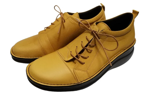 【インコルジェ 6013 キャメル】ライトソール サイド靴紐シューズ ゴム紐タイプ