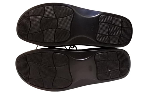 【インコルジェ7085 ブラック】本革靴紐デザインシューズ