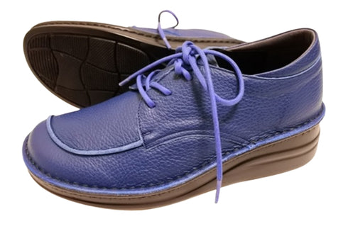 【インコルジェ7085 ネイビー】本革靴紐デザインシューズ