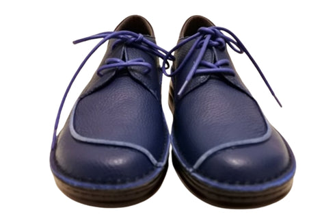 【インコルジェ7085 ネイビー】本革靴紐デザインシューズ