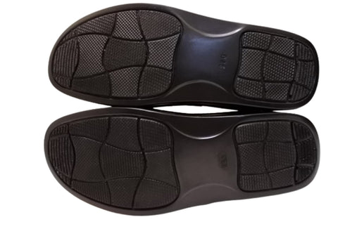 【インコルジェ7088 ブラック】本革カジュアルベルトシューズ