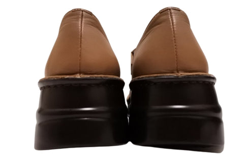 【インコルジェ7088 モカ】本革カジュアルベルトシューズ