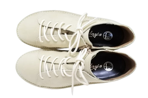 【TODAY'S 7091 アジュール】スムースレザーサイドジップスニーカー メンズ