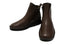 【インコルジェ 7128 ダークブラウンコンビ】バイカラーショートブーツ