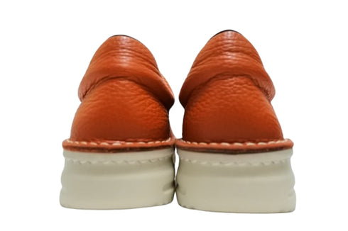 【TODAY'S 7280 ブリック】ゴムひもレザースニーカー メンズ