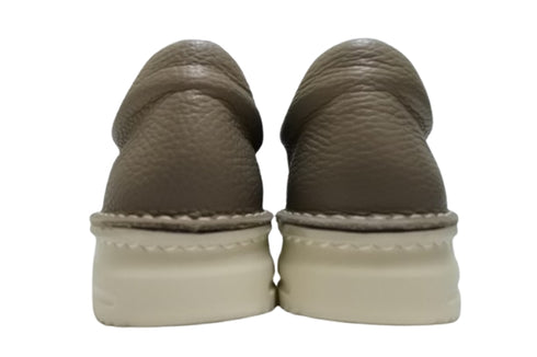 【TODAY'S 7280 グレー】ゴムひもレザースニーカー レディース