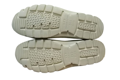 【TODAY'S 7280 アイボリー】ゴムひもレザースニーカー メンズ