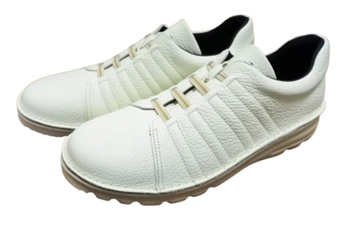 【TODAY'S 7280 アイボリー】ゴムひもレザースニーカー メンズ