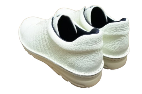 【TODAY'S 7280 アイボリー】ゴムひもレザースニーカー メンズ