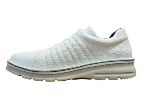 【TODAY'S 7280 アイボリー】ゴムひもレザースニーカー メンズ