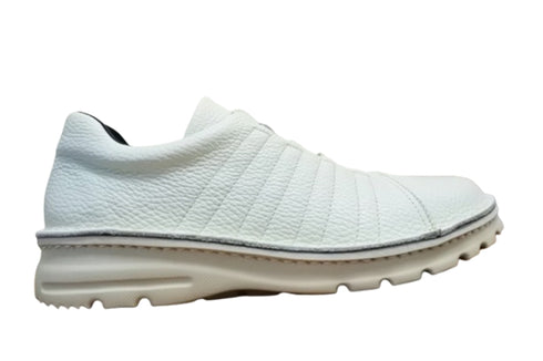 【TODAY'S 7280 アイボリー】ゴムひもレザースニーカー メンズ