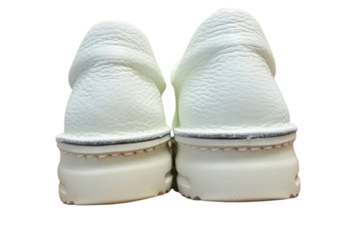 【TODAY'S 7280 アイボリー】ゴムひもレザースニーカー メンズ