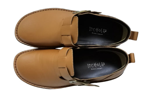 【インコルジェ8005 ブラウン】ベルト付カジュアルシューズ