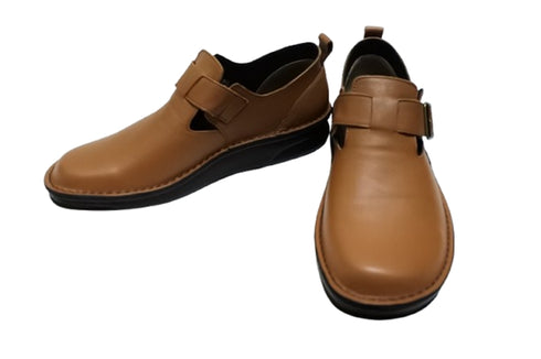 【インコルジェ8005 ブラウン】ベルト付カジュアルシューズ