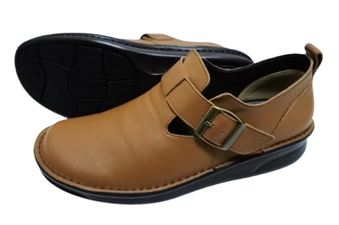 【インコルジェ8005 ブラウン】ベルト付カジュアルシューズ