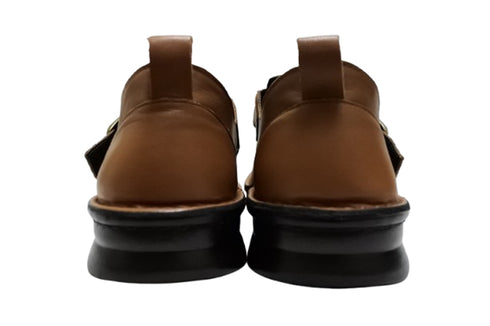 【インコルジェ8005 ブラウン】ベルト付カジュアルシューズ