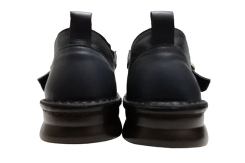 【インコルジェ8005 ダークネイビー】ベルト付カジュアルシューズ