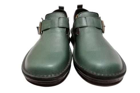 【インコルジェ8005 フォレストグリーン】ベルト付カジュアルシューズ
