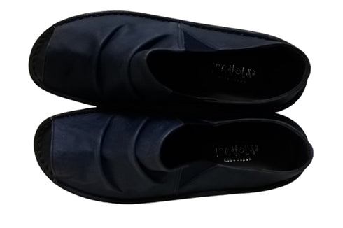 【インコルジェ 8294 ネイビー】オープントゥくしゅくしゅシューズサンダル