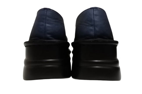 【インコルジェ 8294 ネイビー】オープントゥくしゅくしゅシューズサンダル