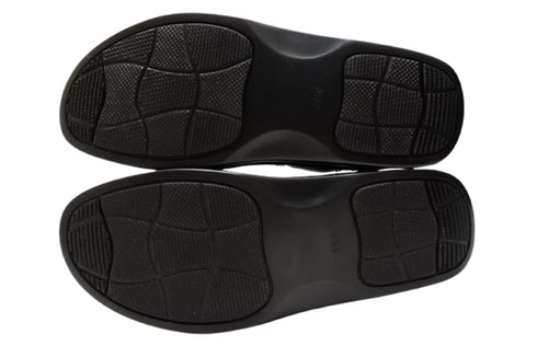 【インコルジェ8304 ブラック】くしゅかわデザインサイドゴムショートブーツ