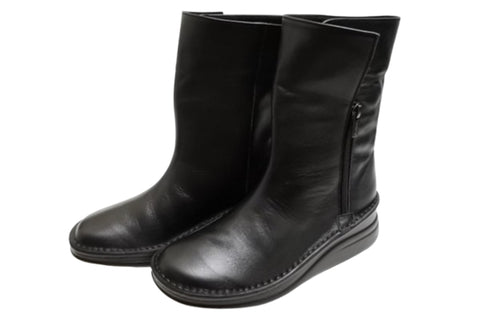 【インコルジェ 8380S ブラック】2WAYショートブーツ