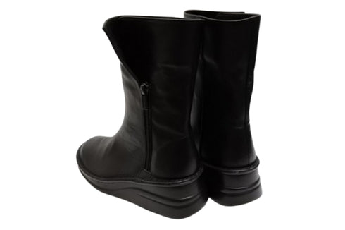 【インコルジェ 8380S ブラック】2WAYショートブーツ