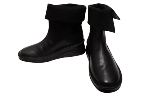 【インコルジェ 8380S ブラック】2WAYショートブーツ