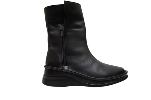 【インコルジェ 8380S ブラック】2WAYショートブーツ