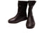 【インコルジェ 8380S ダークブラウン】2WAYショートブーツ