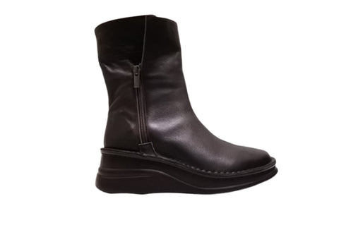 【インコルジェ 8380S ダークブラウン】2WAYショートブーツ