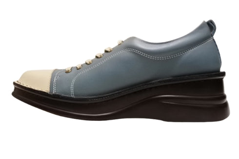 【インコルジェ 8480 ライトブルーコンビ】本革アウトドアウォーキングシューズ