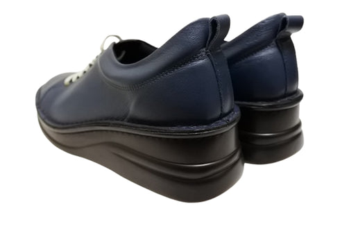 【インコルジェ 8480 ネイビー】本革アウトドアウォーキングシューズ