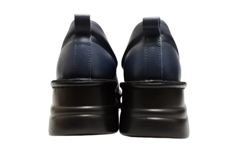 【インコルジェ 8480 ネイビー】本革アウトドアウォーキングシューズ