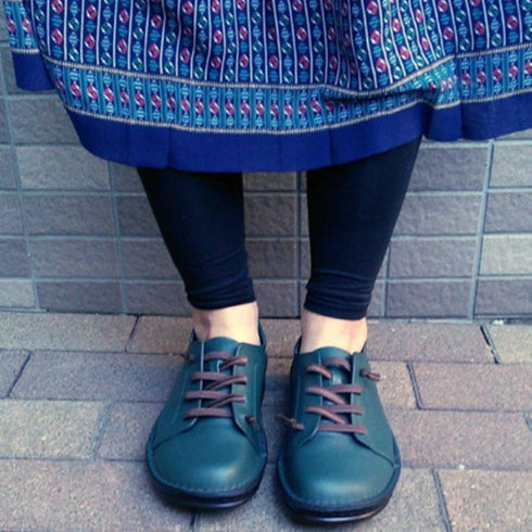 【インコルジェ8549 カーキ】ローヒールスニーカー