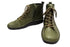 【インコルジェ 8674 オリーブ】靴紐ショートブーツ