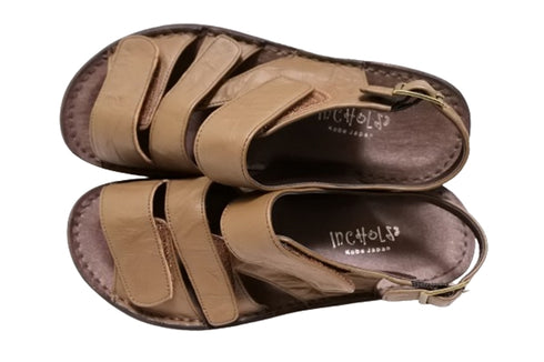 【インコルジェ 8806 ダークブラウン】バックストラップコンフォートサンダル