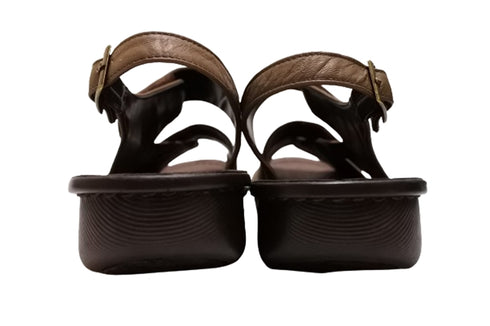 【インコルジェ 8806 ダークブラウン】バックストラップコンフォートサンダル