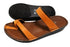 【インコルジェ8825 オレンジ】甲ストラップで、足元をしっかり安定させるトングサンダル