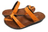 【インコルジェ8825 オレンジ】甲ストラップで、足元をしっかり安定させるトングサンダル