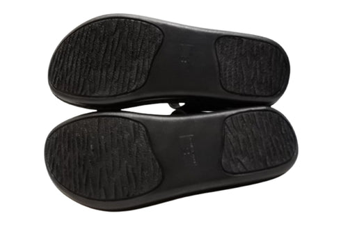 【インコルジェ 8888 ブラック】バックストラップフラットサンダル