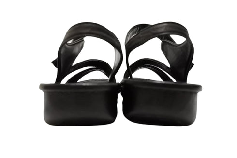 【インコルジェ 8888 ブラック】バックストラップフラットサンダル