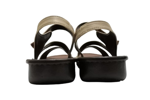 【インコルジェ 8888 オークベージュ】バックストラップフラットサンダル