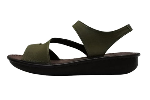 【インコルジェ 8888 オリーブ】バックストラップフラットサンダル