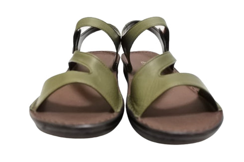 【インコルジェ 8888 オリーブ】バックストラップフラットサンダル